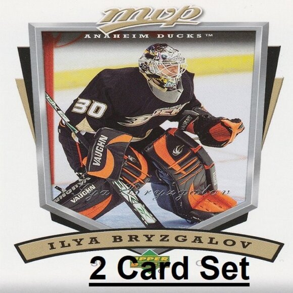 Ilya Bryzgalov Anaheim Ducks NHL Hockey Card Collection - 2 Card Set - Picture 1 of 3
